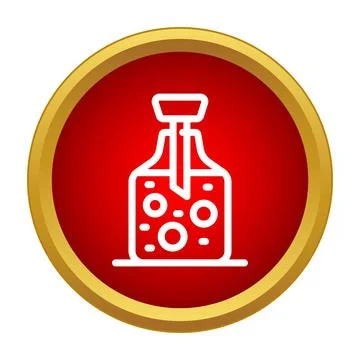 Perfume bottle icon representing scent and luxury Stockillustratie