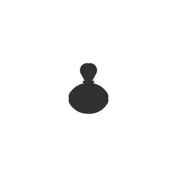 Perfume bottle icon. Simple style perfume big sale poster background symbol.. Illustration