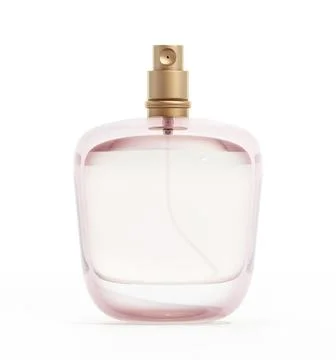 Perfume bottle isolated on white background. 3D illustration Stockillustratie