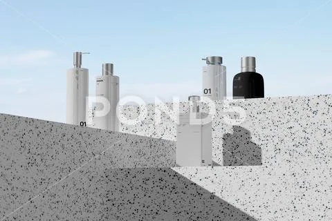 Perfume Bottle Mockup Scene PSD-Vorlage