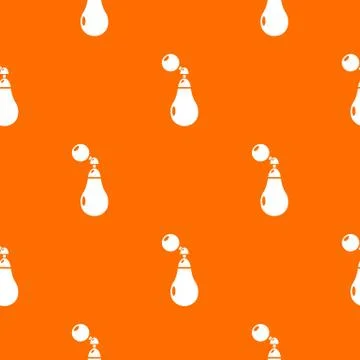 Perfume bottle paris pattern orange 스톡 일러스트