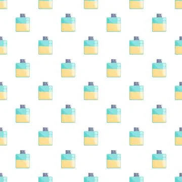 Perfume bottle pattern creating a beauty background Ilustración de archivo