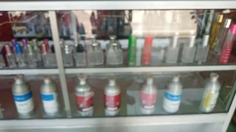 Perfume bottle refill Stock Footage 209121473