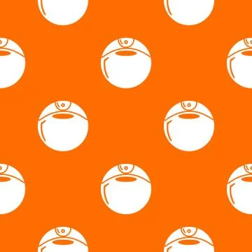 Perfume bottle round pattern vector orange Illustrazione stock