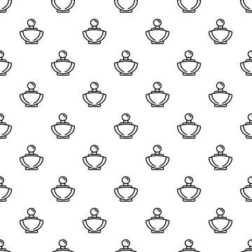 Perfume bottle seamless pattern for beauty and cosmetic design Illustrazione stock