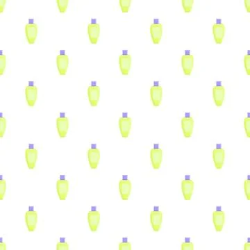 Perfume bottle seamless pattern repeating cosmetic background Stock Illustration