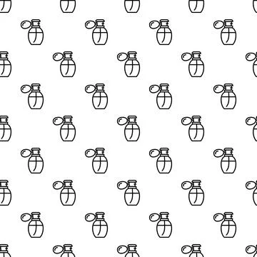 Perfume bottle seamless pattern spraying fragrance aroma Stock-Illustration