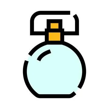 Perfume bottle spray icon representing fragrance and cosmetics Stockillustratie