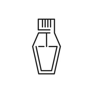 Perfume Bottle Thin Line Icon Illustration Design Stock Illustration