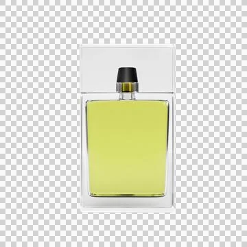 Perfume bottle, transparent background Stockillustratie