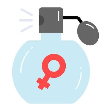 Perfume bottle vector design denoting fragrance Stock-Illustration