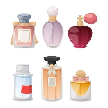 Perfume bottle vector set Stock-Illustration