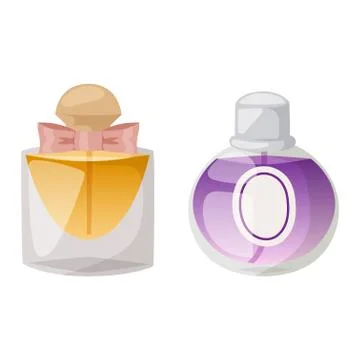 Perfume bottle vector set Illustrazione stock