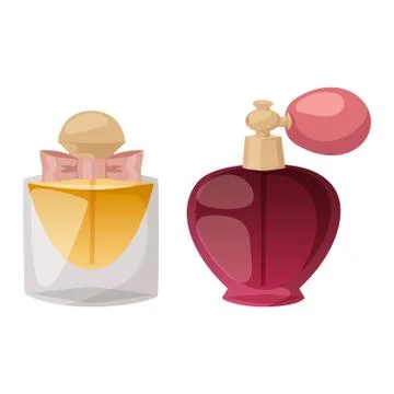Perfume bottle vector set Illustrazione stock
