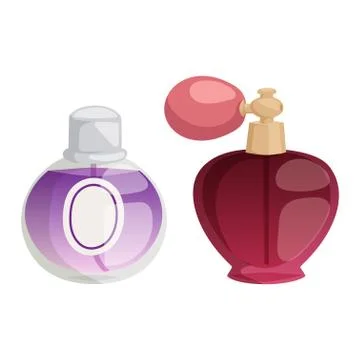 Perfume bottle vector set Illustrazione stock