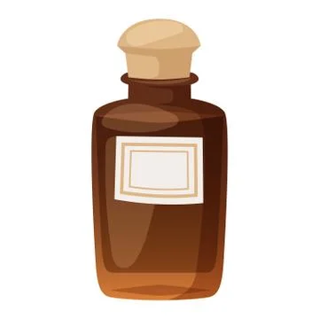 Perfume bottle vector template Illustrazione stock