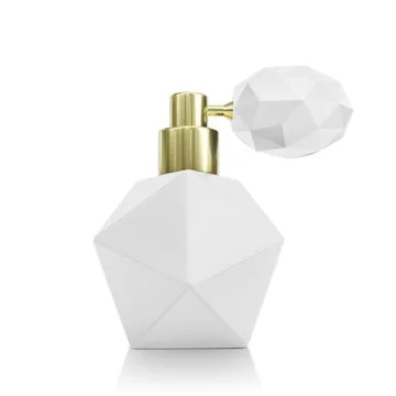 Perfume bottle on a white background. 3d render Stockillustratie