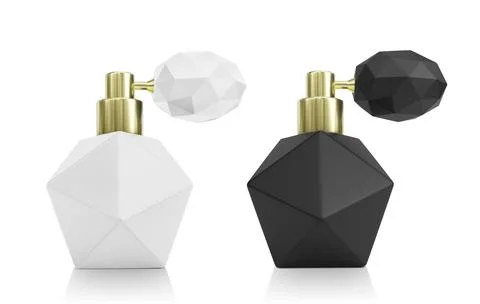 Perfume bottle on a white background. 3d render Stockillustratie