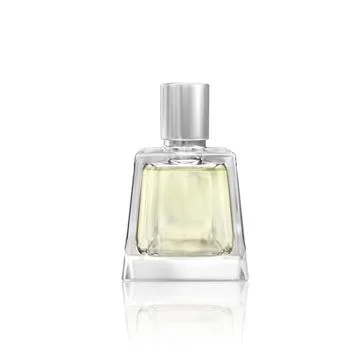 Perfume bottle on a white background. 3d render Stock Illustration