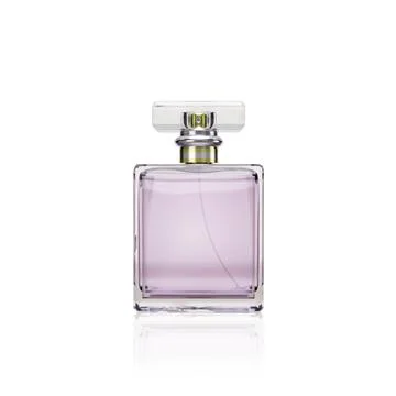 Perfume bottle on a white background. 3d render Illustration