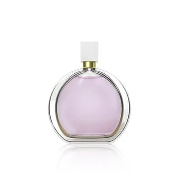 Perfume bottle on a white background. 3d render Ilustração Stock