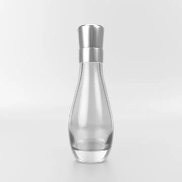 Perfume bottle on a white background. 3d render Stockillustratie