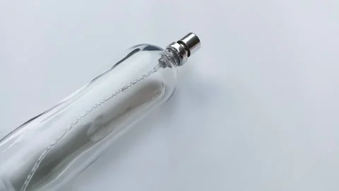 Perfume bottle on white background. Stock Footage 292957395