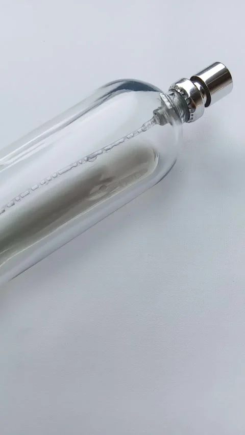 Perfume bottle on white background. Stock Footage 292957659