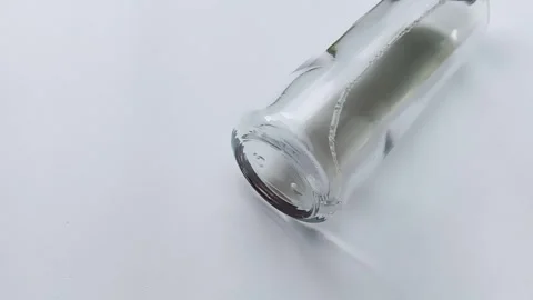 Perfume bottle on white background. Stock Footage 292957683