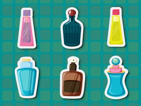 Perfume bottles Stock-Illustration