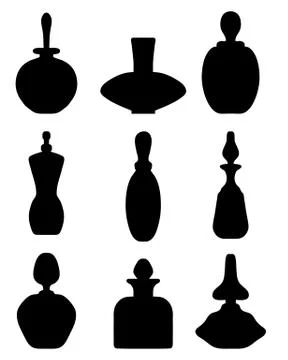 Perfume bottles Stock Illustration