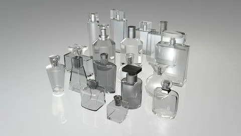Perfume Bottles Pack 3D Model