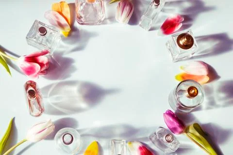 Perfume bottles Stockfoto's