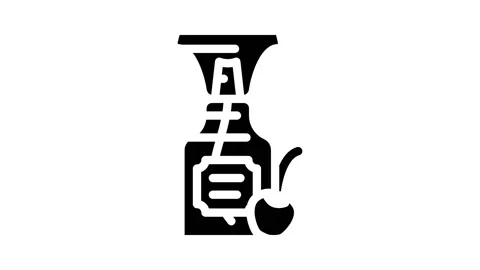 Perfume cherry glyph icon animation Vidéo 227097668