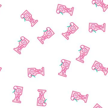 Perfume cherry vector seamless pattern Stock Illustration