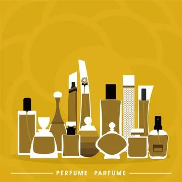 Perfume collection Stock Illustration