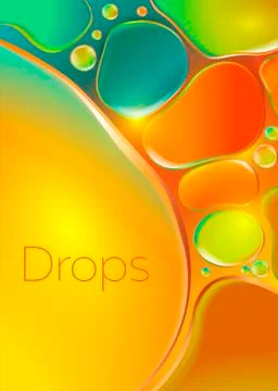 Perfume colored drops Stock Illustration