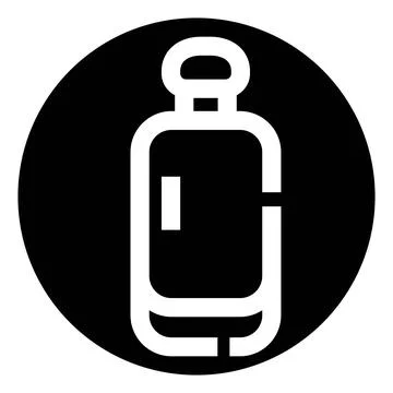 Perfume flask bottle minimalist vector icon design Illustration