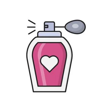 Perfume flat color icon Stock-Illustration