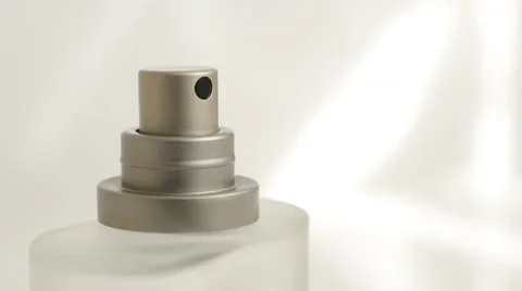 Perfume glass bottle opened   tilting 4K 3840X2160 UltraHD footage - Fragranc Stock-Footage 51557774