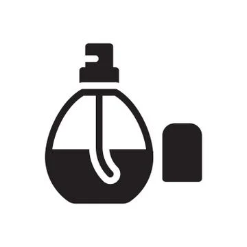 Perfume glyph flat icon Stock-Illustration