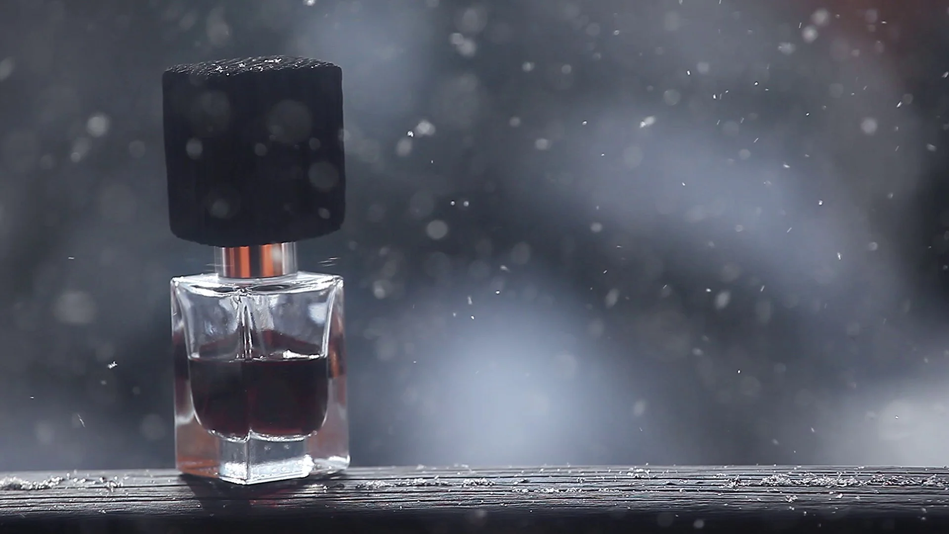 Perfume Hd video winter snow, Stock Video