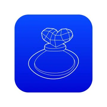 Perfume icon blue vector Stockillustratie