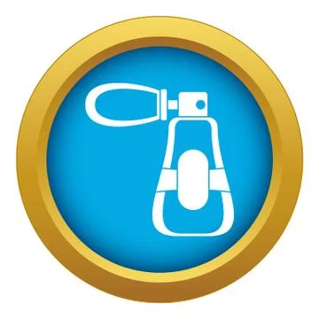 Perfume icon blue vector isolated Ilustração Stock
