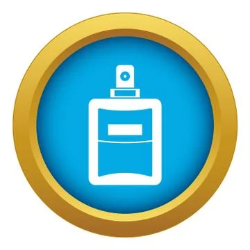 Perfume icon blue vector isolated Stock Illustration