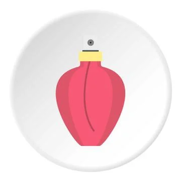 Perfume icon circle Illustrazione stock