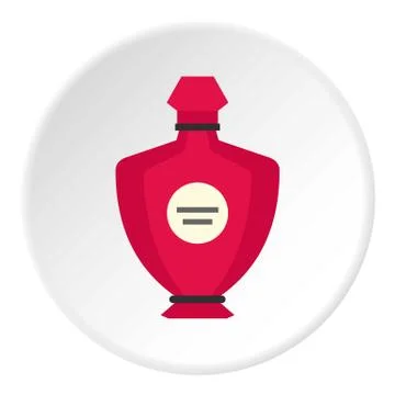 Perfume icon circle Illustrazione stock