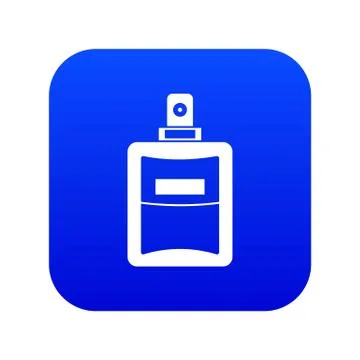 Perfume icon digital blue Stockillustratie