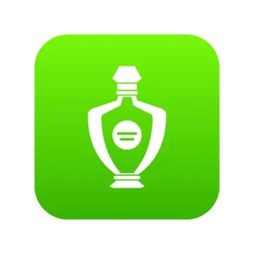 Perfume icon digital green Stock-Illustration