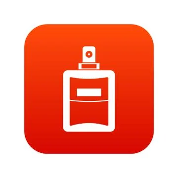 Perfume icon digital red Illustrazione stock